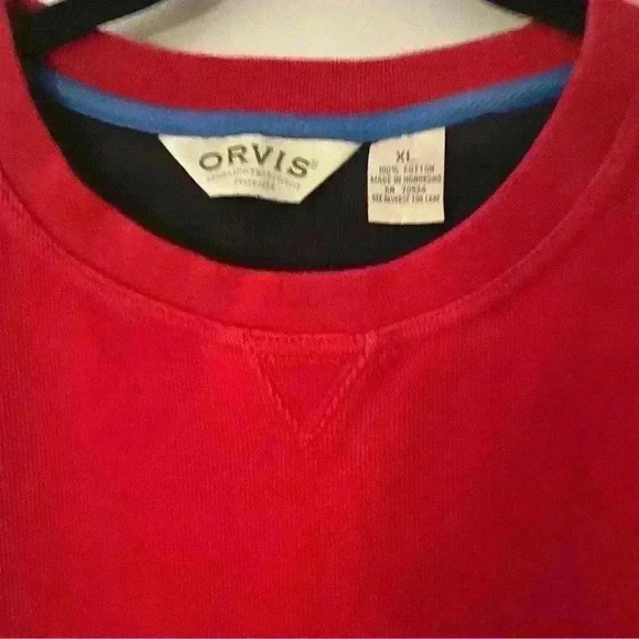 Orvis Men’s Sweatshirt Red Size XL - Picture 4 of 8